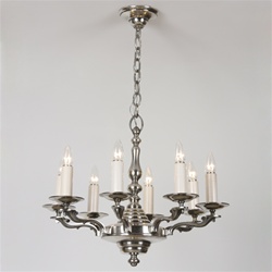 Nickel Candle Chandelier