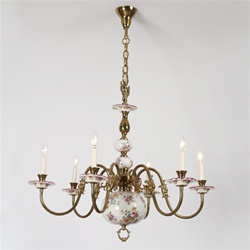 Porcelain Rose Chandelier