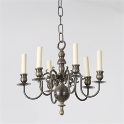 Fumed Patina Ball Chandelier