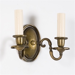 Pair of Scroll Armed Sconces