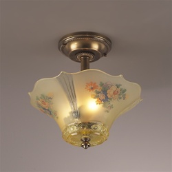 Petite Flowered Ceiling Light