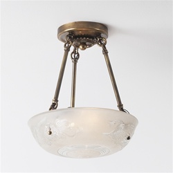 Grammercy Park Frost Ceiling Light