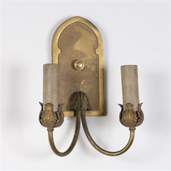 Elizabethan Revival sconce, ca. 1905